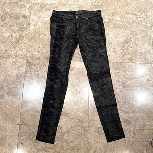 TRIPP NYC Daang Goodman Rock n Roll coated skinny jeans with skull studs